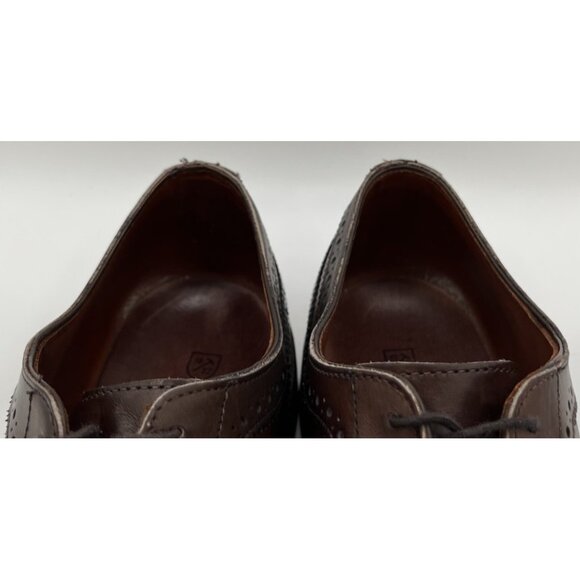 Allen Edmonds Men’s Size 12D McGregor Dark Brown Wingtip Derby Dress Shoes - Picture 9 of 12